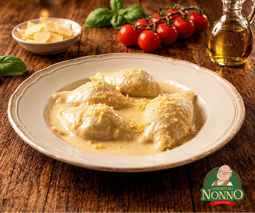 Conchiglione ricota e damasco