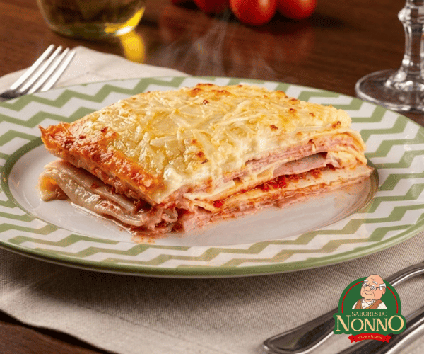 Lasanha de Presunto e Queijo Sabores do Nonno